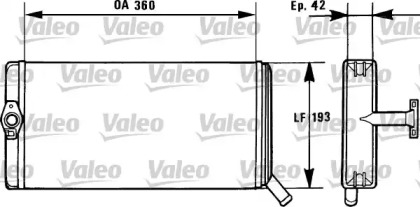 Теплообменник, отопление салона VALEO 812026