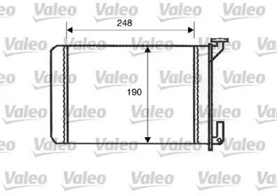 Теплообменник, отопление салона VALEO 812045