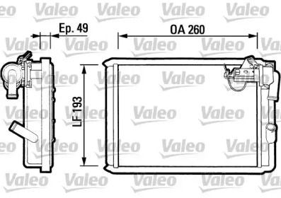 Теплообменник, отопление салона VALEO 812047