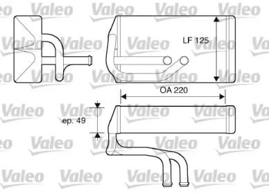 Теплообменник VALEO 812070