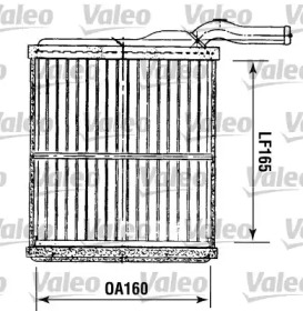 Теплообменник, отопление салона VALEO 812077