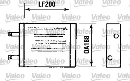 Теплообменник, отопление салона VALEO 812093