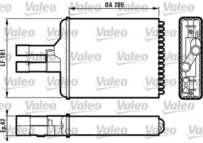 Теплообменник VALEO 812117