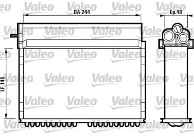 Теплообменник, отопление салона VALEO 812124