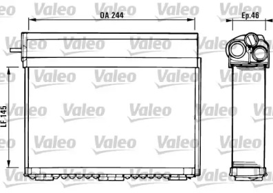 Теплообменник, отопление салона VALEO 812125