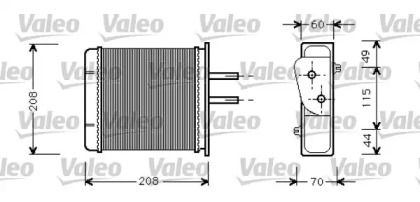 Теплообменник VALEO 812145