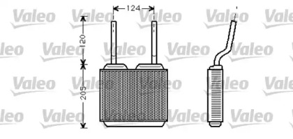 Теплообменник, отопление салона VALEO 812146