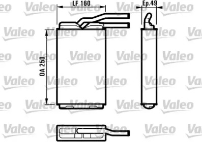 Теплообменник, отопление салона VALEO 812153