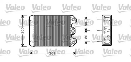 Теплообменник, отопление салона VALEO 812298