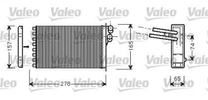 Теплообменник, отопление салона VALEO 812317