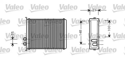 Теплообменник, отопление салона VALEO 812327