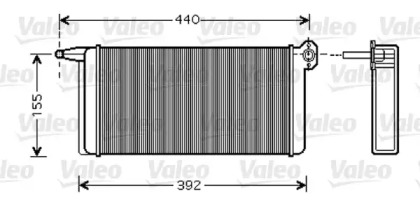 Теплообменник, отопление салона VALEO 812347