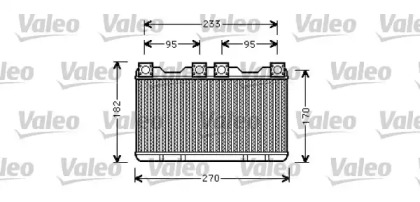 Теплообменник, отопление салона VALEO 812362