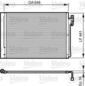 Конденсатор, кондиционер VALEO 814165