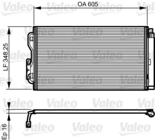 Конденсатор, кондиционер VALEO 814189