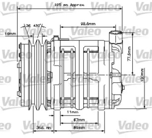 Компрессор VALEO 815820