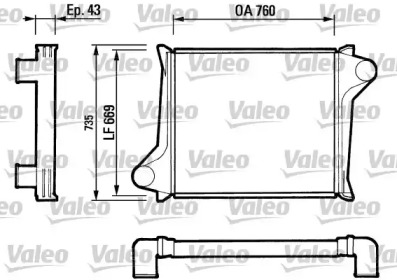 Интеркулер VALEO 816605