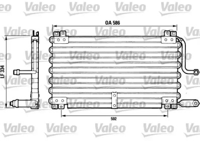 Конденсатор, кондиционер VALEO 816635