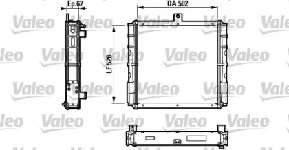 Радиатор, охлаждение двигателя VALEO 816652