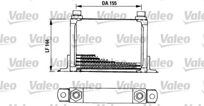 масляный радиатор, двигательное масло VALEO 816666