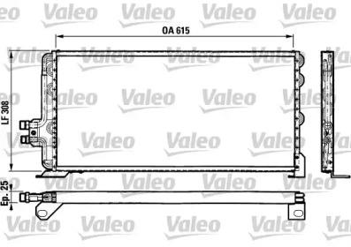 Конденсатор, кондиционер VALEO 816780