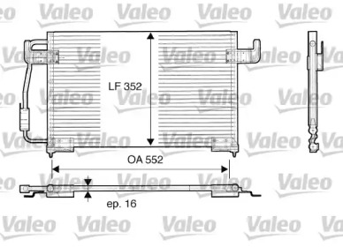 Конденсатор, кондиционер VALEO 816850