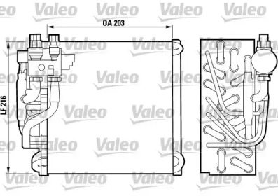 Испаритель, кондиционер VALEO 817089