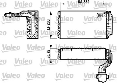 Испаритель, кондиционер VALEO 817090