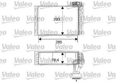 Испаритель, кондиционер VALEO 817093