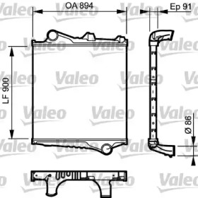 Интеркулер VALEO 817774