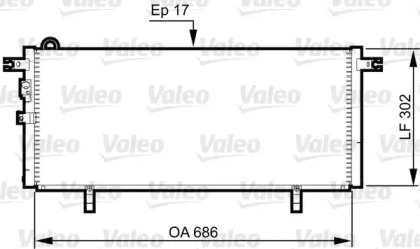 Конденсатор, кондиционер VALEO 817791