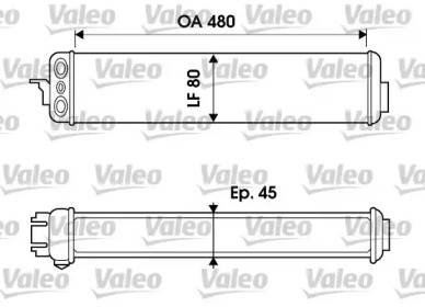 масляный радиатор, двигательное масло VALEO 817952