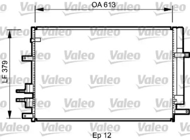 Конденсатор, кондиционер VALEO 818187