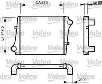 Теплообменник VALEO 818876