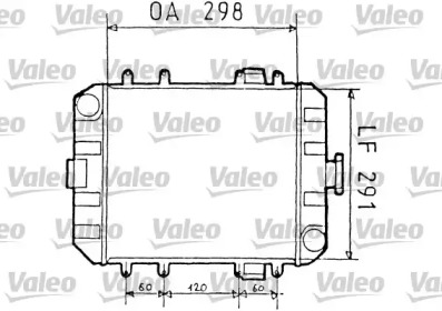 Радиатор, охлаждение двигателя VALEO 819232