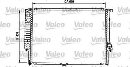 Радиатор, охлаждение двигателя VALEO 819417