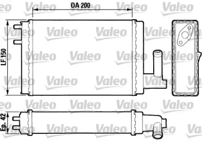 Теплообменник, отопление салона VALEO 883023