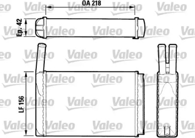 Теплообменник, отопление салона VALEO 883405