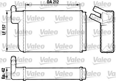 Теплообменник, отопление салона VALEO 883407