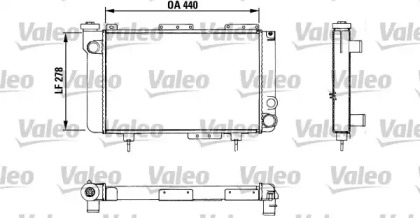 Радиатор, охлаждение двигателя VALEO 883463