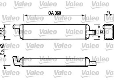 Теплообменник, отопление салона VALEO 883473