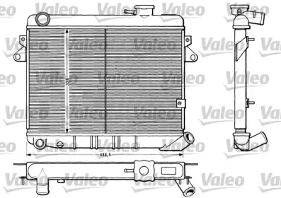 Радиатор, охлаждение двигателя VALEO 883808