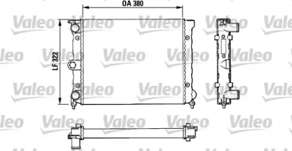 Радиатор, охлаждение двигателя VALEO 883818