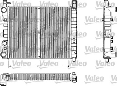 Радиатор, охлаждение двигателя VALEO 883824