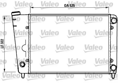 Радиатор, охлаждение двигателя VALEO 883905