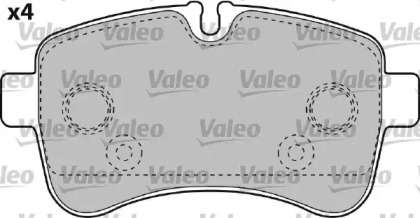 Комплект тормозных колодок VALEO 541735