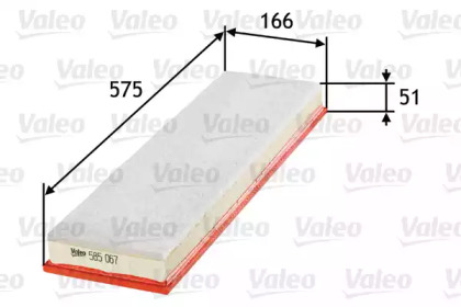 Воздушный фильтр VALEO 585067