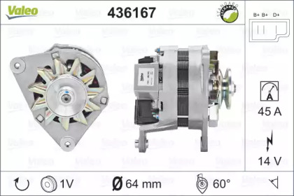 Генератор VALEO 436167