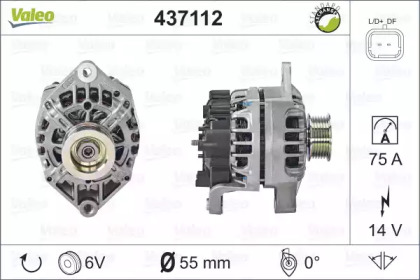 Генератор VALEO 437112