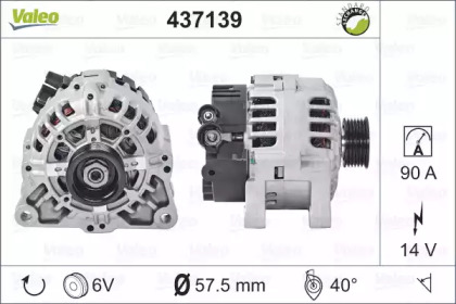 Генератор VALEO 437139